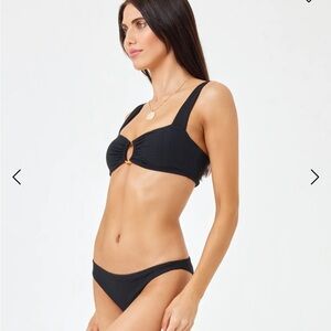 L*space black bikini set size m/large